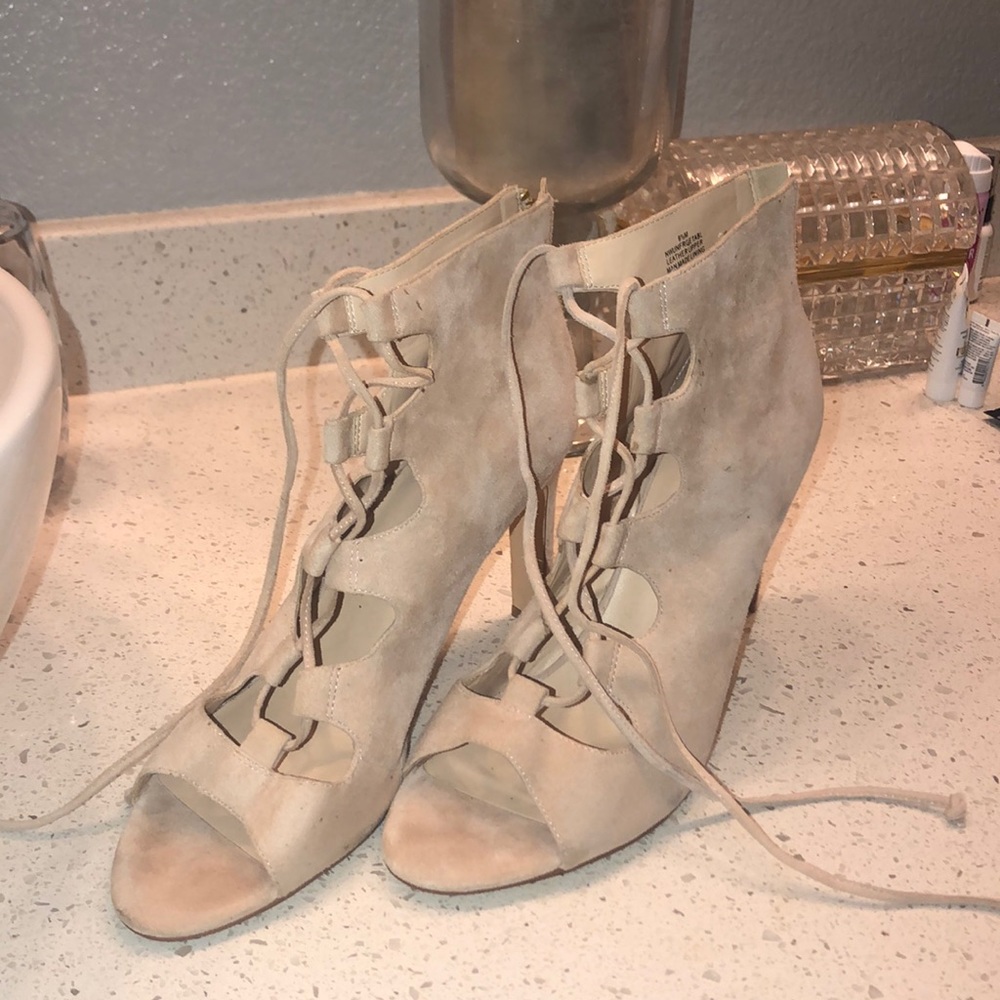 Nine West Blush Wrapping Heels